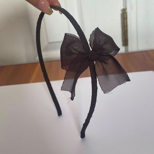 Dark Brown Bow Headband